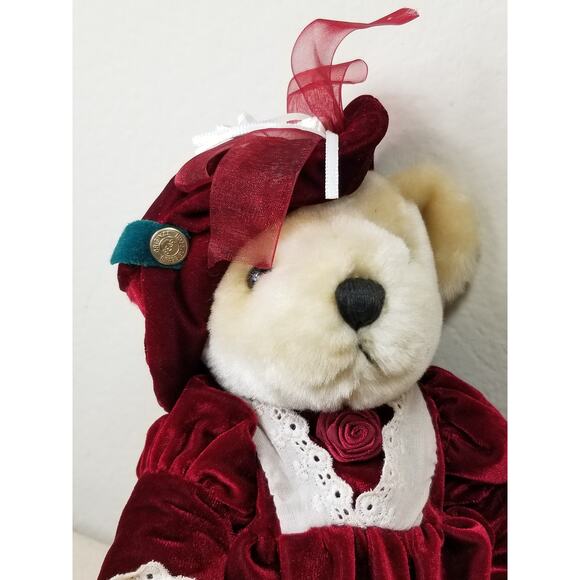 The Brass Button Pearl 11" Pickford Teddy Bears 1985 Stuffed Animal Vintage - Picture 8 of 12